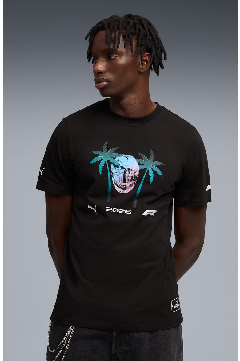 Formula 1® Miami Graphic T-Shirt, Alternate, color, PUMA BLACK