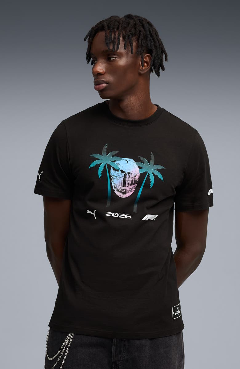 PUMA Formula 1<sup>®</sup> Miami Graphic T-Shirt, Alternate, color, Puma Black
