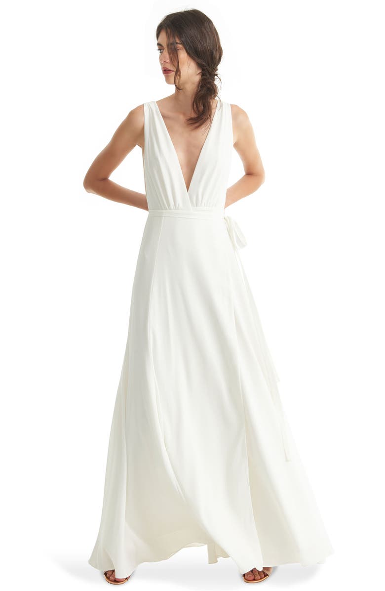 Joanna August Jagger Plunging Wrap Dress, Alternate, color, 