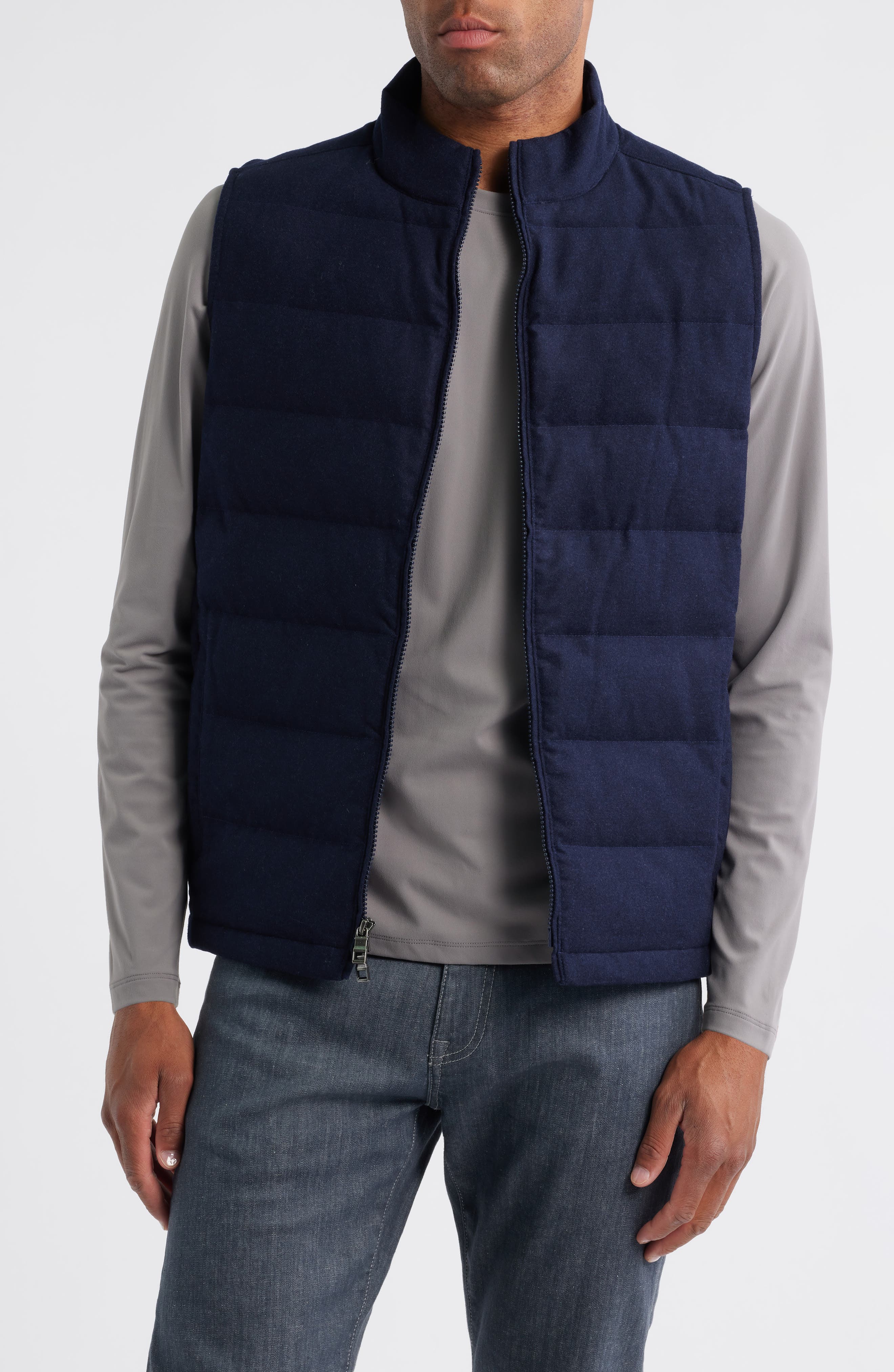 Peter Millar Davos Quilted Wool Flannel Vest