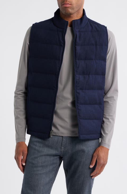 Davos Quilted Wool Flannel Vest