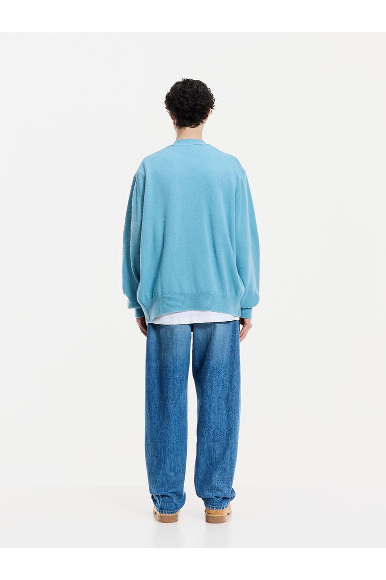 Alpaca Cardigan, Alternate, color, Carmelo Blue