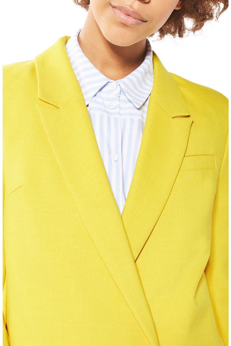 Oversize Blazer, Alternate, color, YELLOW
