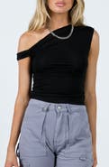 Princess Polly Beller Asymmetric Off the Shoulder Top