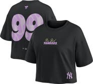 FANATICS Women's Fanatics Aaron Judge Black New York Yankees Cropped Name & Number T-Shirt