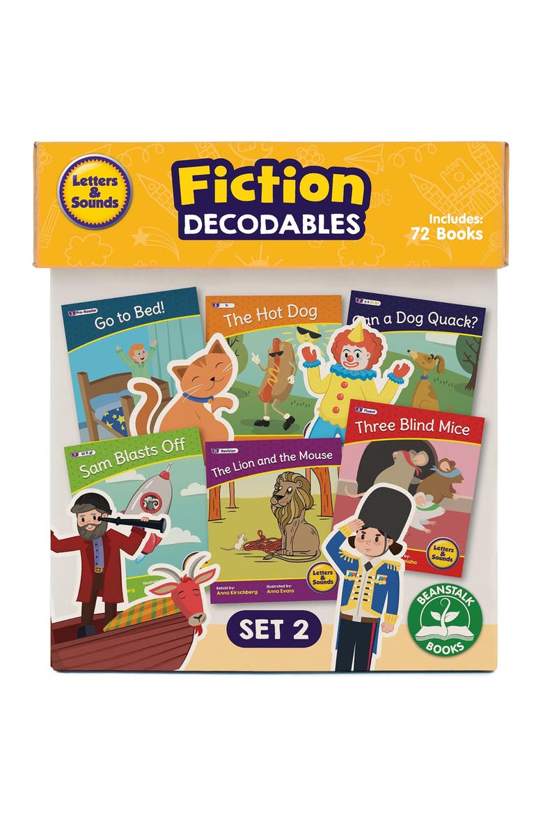 Letters & Sound Set 2 Fiction Educational Learning Boxed Set, Main, color, Multicolored