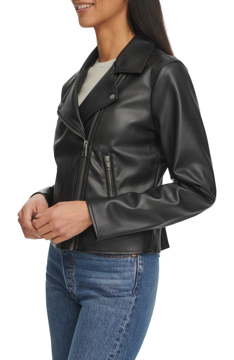 Levi's<sup>®</sup> Shrunken Faux Leather Moto Jacket, Alternate, color,
