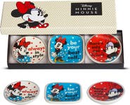 Disney Minnie Mouse Mini Trinket Tray Gift Set, 3 Piece