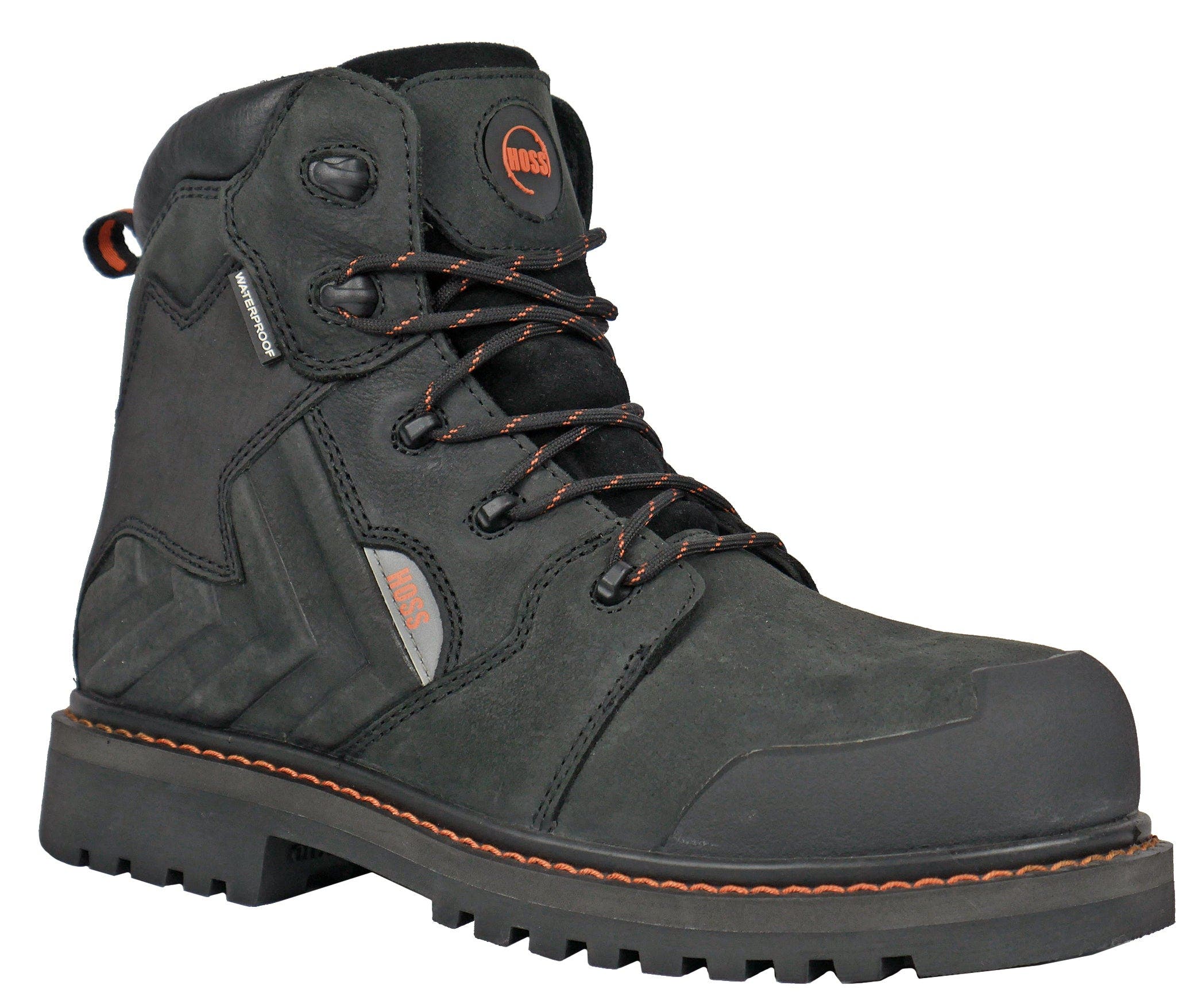 Hoss Boot Company HOSS Bronc Composite Toe Waterproof Work Boot, Main, color, Black