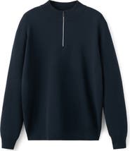MANGO Comfort Quarter Zip Sweater