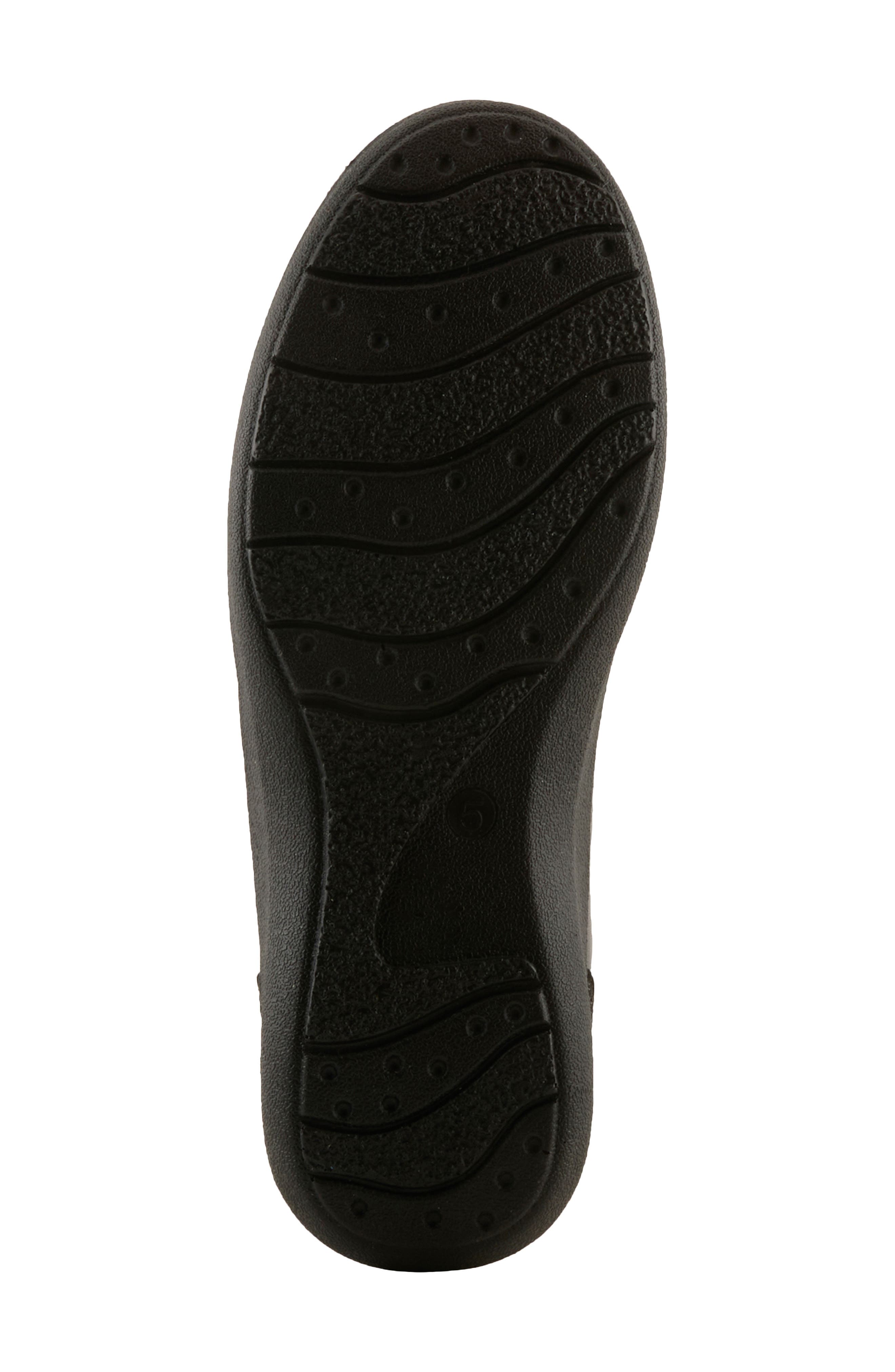 Canstela Faux Leather Slip On Sneaker, Alternate, color, BLACK