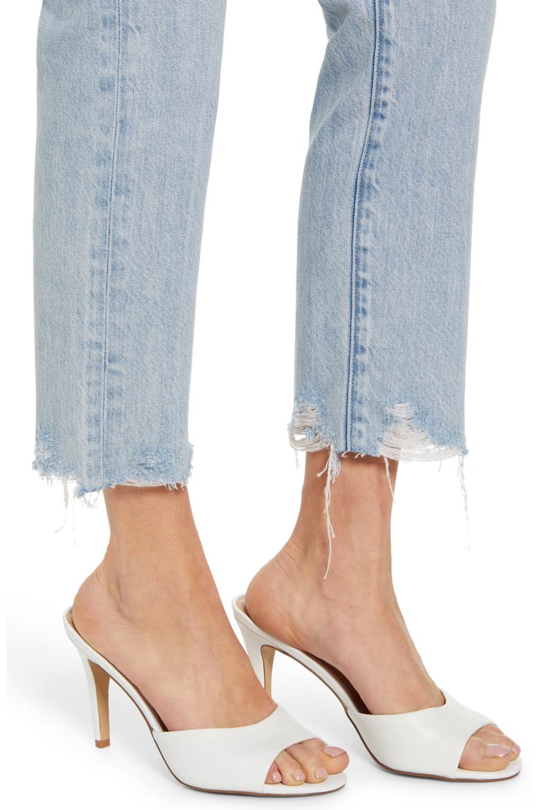 Isabelle High Waist Ankle Straight Leg Jeans, Alternate, color, 1996 ERA