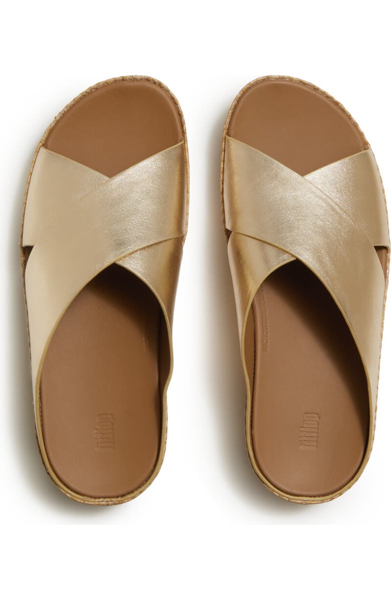 FitFlop Lulu Lux Graphic-Weave Sandal, Alternate, color, Platino