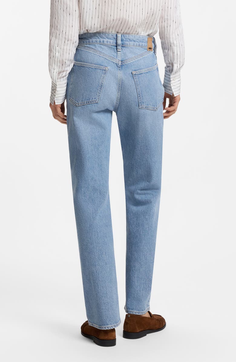 BOSS Parkway Slim Straight Leg Jeans, Alternate, color, Medium Blue