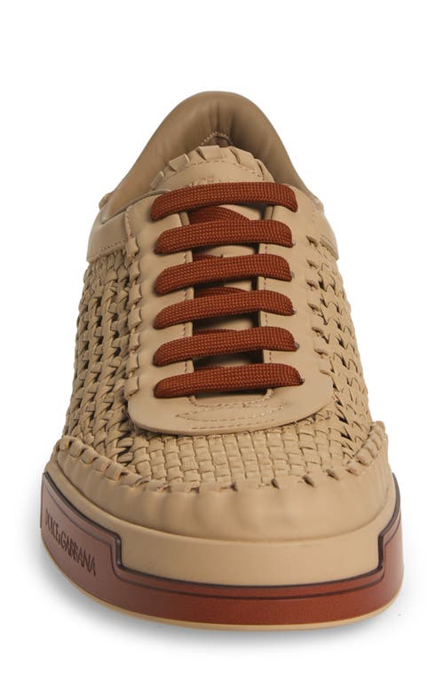 Dolce & Gabbana Mesh-panelling Leather Sneakers