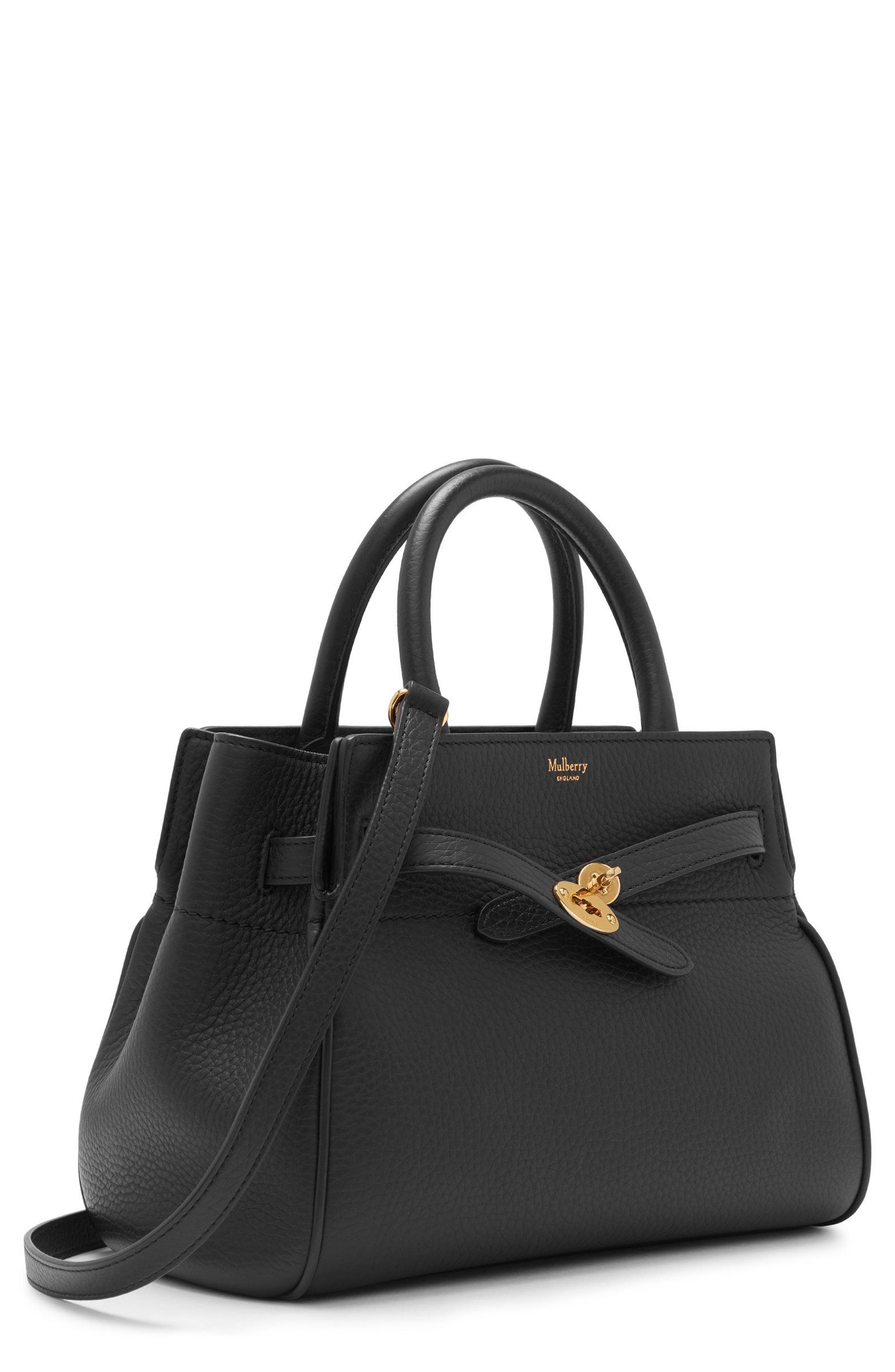 Mulberry Small Belted Bayswater Convertible Leather Satchel, Alternate, color, 