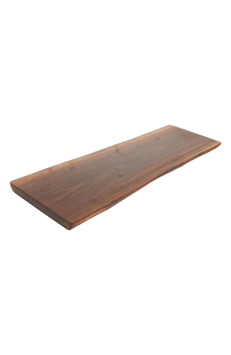 Farmhouse Pottery Live Edge 24-Inch Walnut Cutting Board, Main, color,