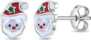 In Season Jewelry Jolly Christmas Santa Earrings