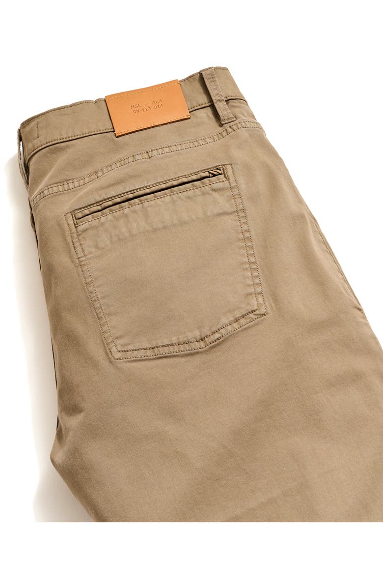 Billy Reid Cochran Stretch Cotton Five Pocket Pants, Alternate, color, Moss Green