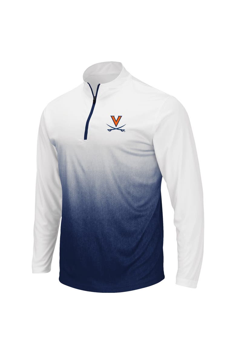 Men's Colosseum Navy Virginia Cavaliers Magic Quarter-Zip Jacket, Alternate, color, Navy