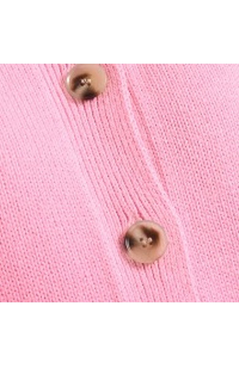 Albaray Cotton Crew Neck Cardigan, Alternate, color, Pink