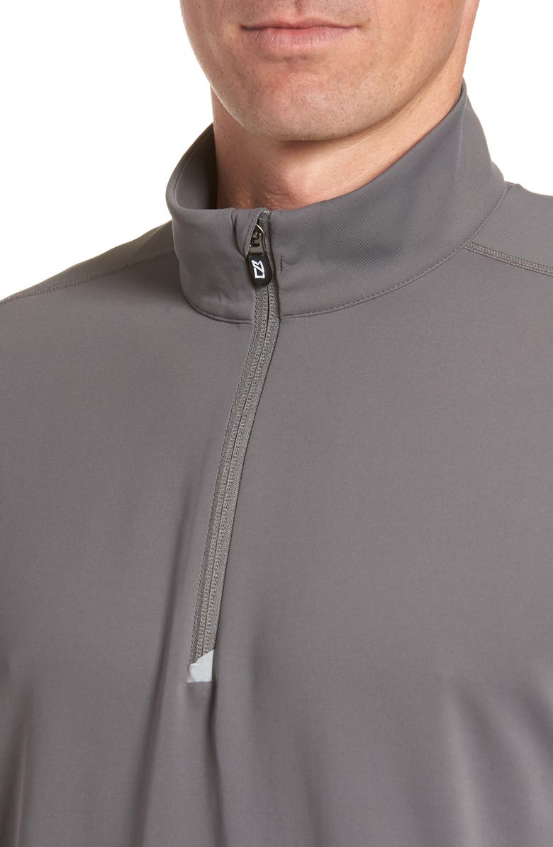 Cutter & Buck Traverse Stretch Quarter Zip Pullover, Alternate, color, Elemental Grey