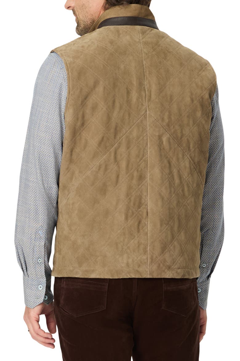 Cauthorne Quilted Leather Vest, Alternate, color, TAN
