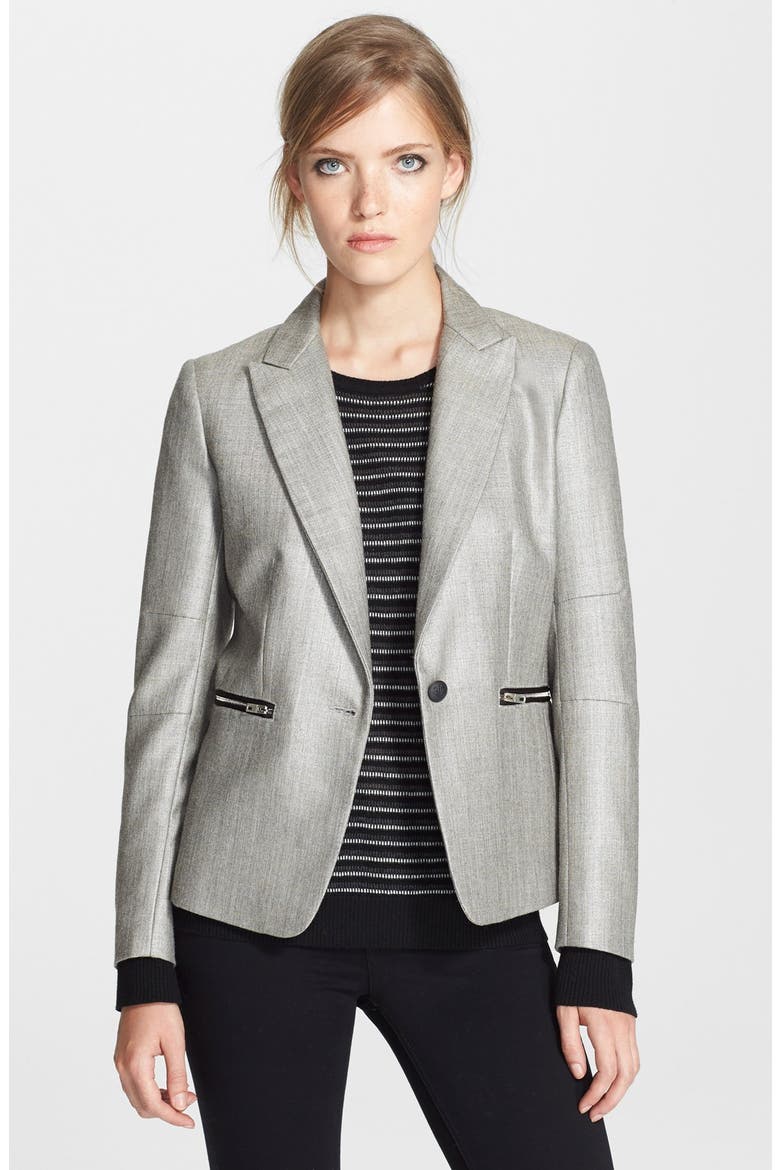'Alpine' Jacket, Main, color, SILVER