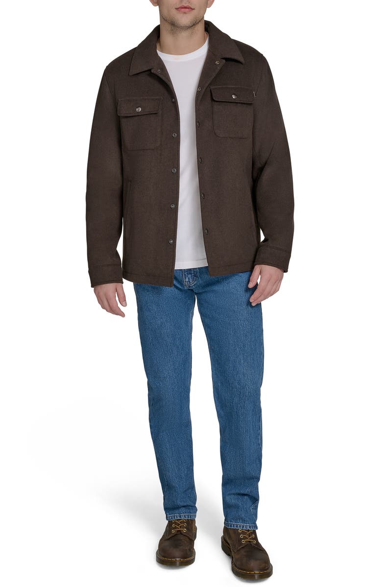 Dockers<sup>®</sup> Fleece Lined Shirt Jacket, Alternate, color, Molasses