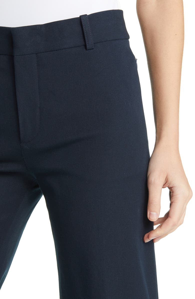 FRAME Le Crop Palazzo Wide Leg Trousers, Alternate, color, Navy