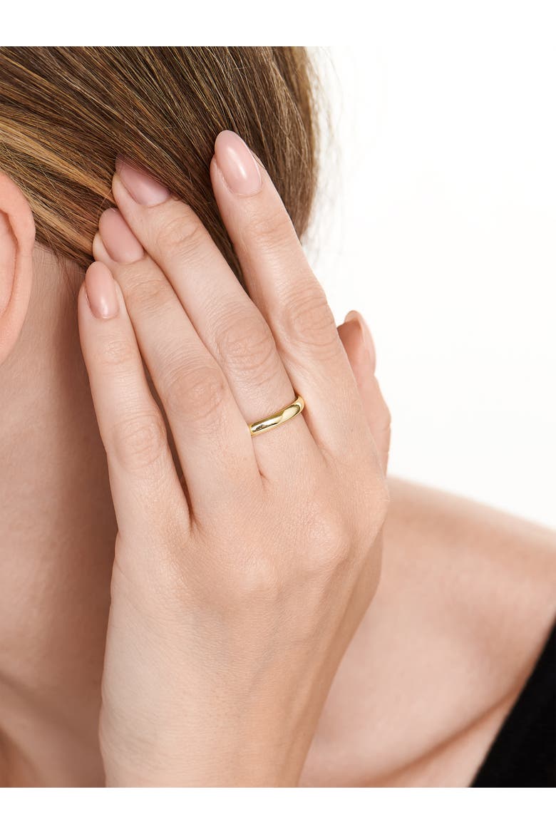 3mm Classic Dome Band Ring in 14K Gold, Alternate, color, Gold
