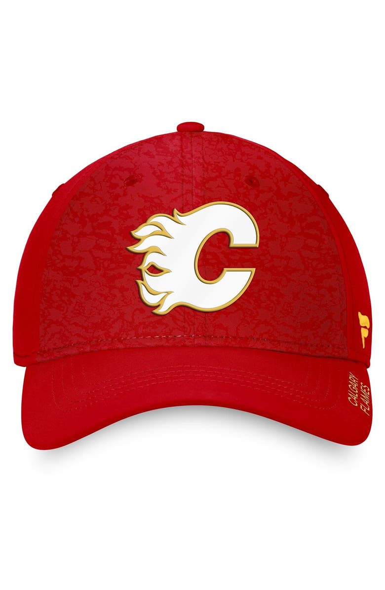 FANATICS Men's Fanatics Branded  Red Calgary Flames Authentic Pro Rink Flex Hat, Alternate, color, 