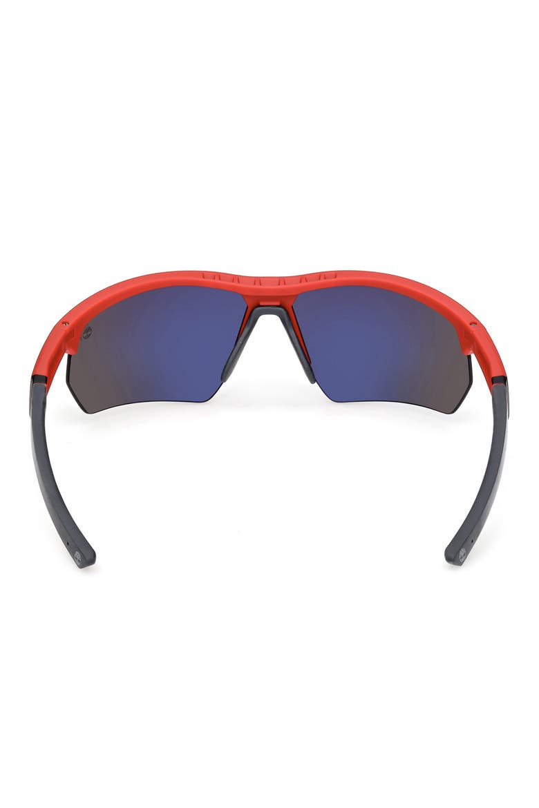73mm Sunglasses, Alternate, color, MATTE RED / SMOKE POLARIZED