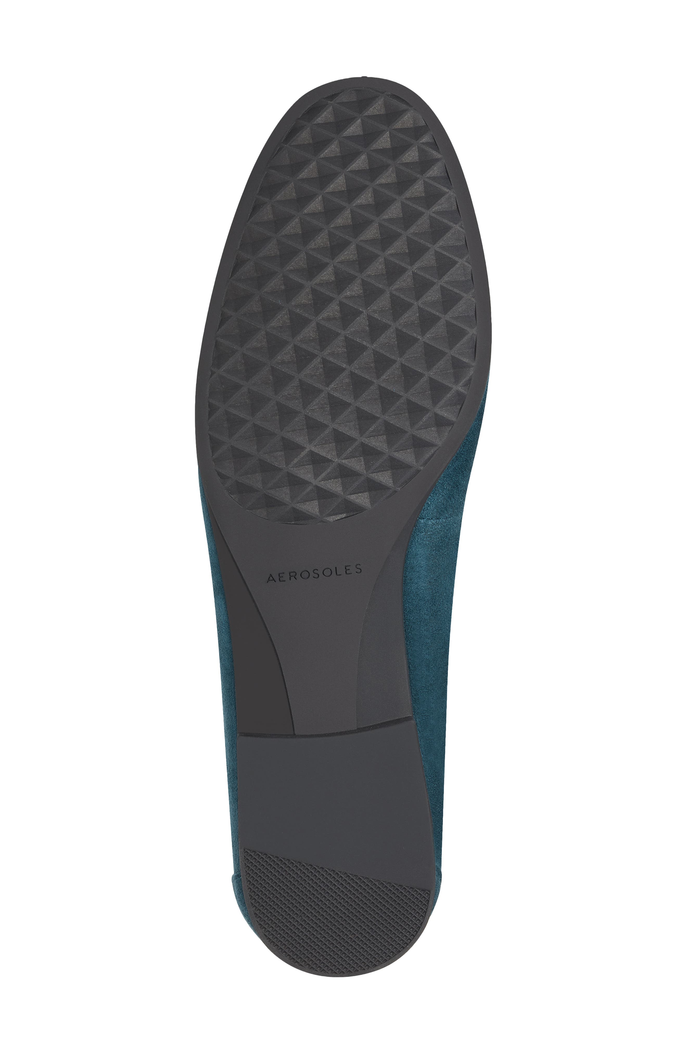 Hour Penny Loafer Flat, Alternate, color, NAVY SUEDE
