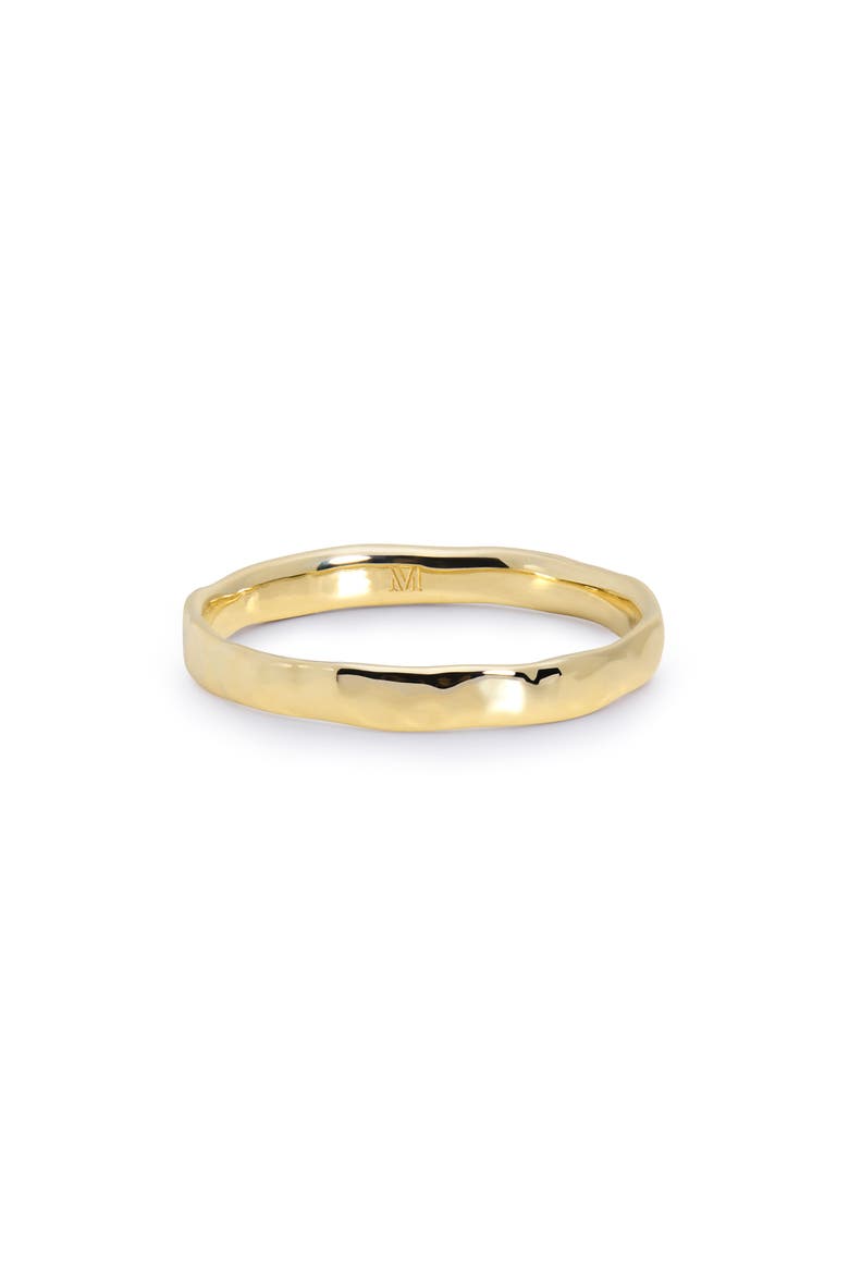 Hammered Slim Band Ring, Main, color, 14KT SOLID GOLD