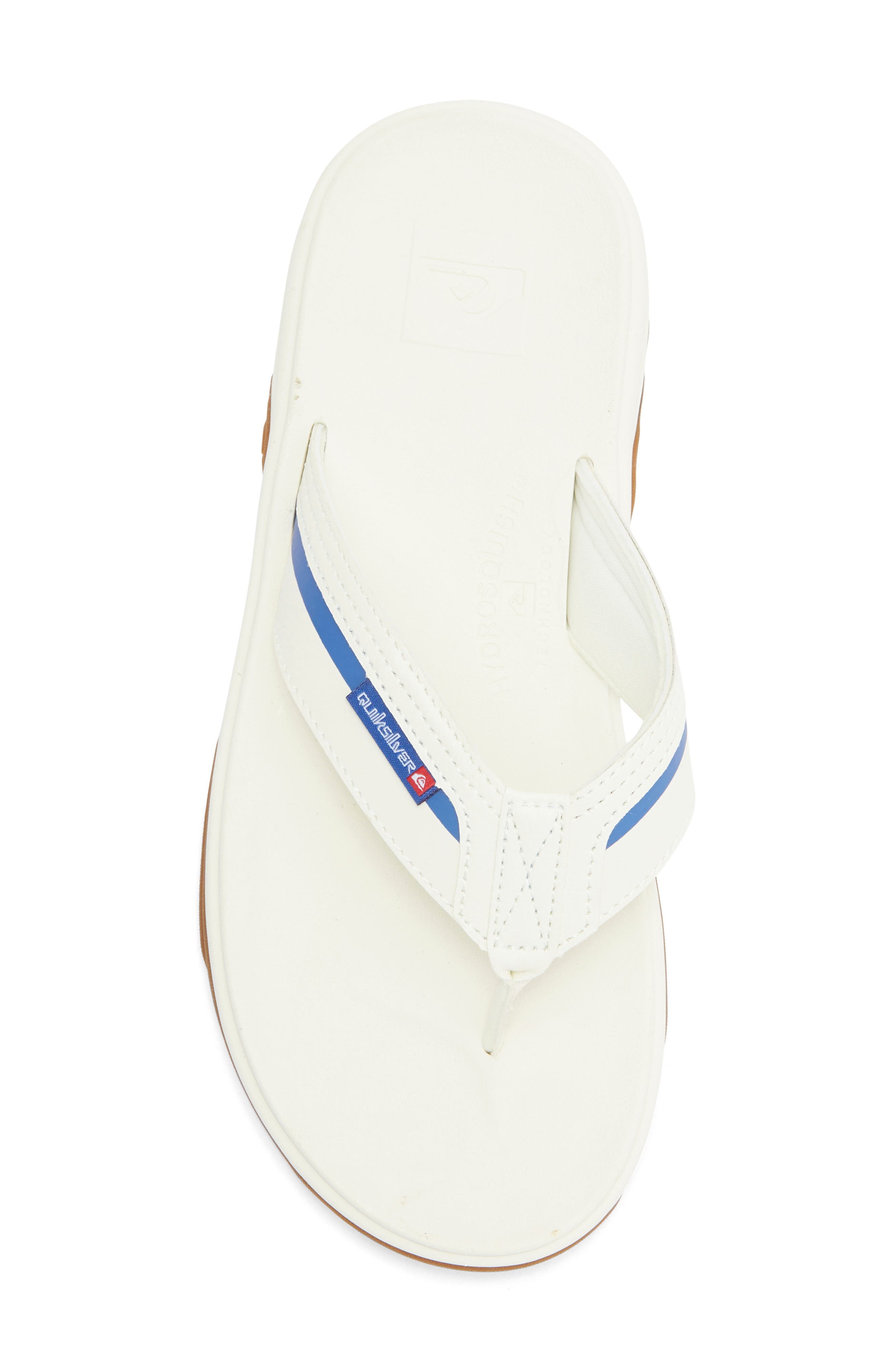 Quiksilver Dylan Deluxe Flip Flop, Alternate, color, Natural/ Med Blue