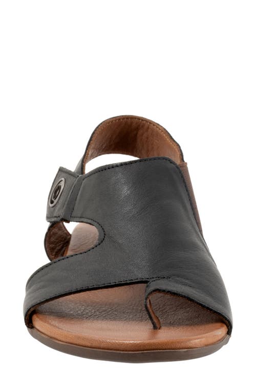 Bueno Tessie Toe Loop Sandal In Black