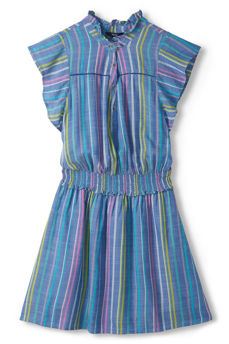 Ava Summer Stripe Minidress, Alternate, color, VIOLET