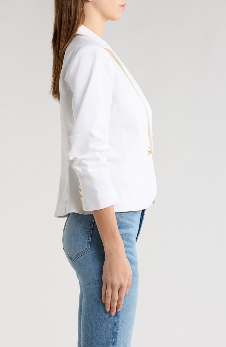 Cinq à Sept Khloe Denim Blazer, Alternate, color, White