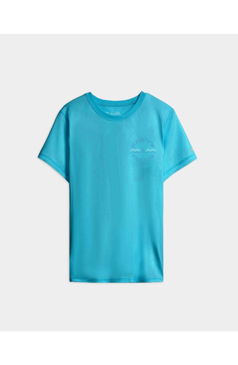 Salt Life Sun Salt Soul Performance Short Sleeve Tee, Main, color, Turquoise Heather