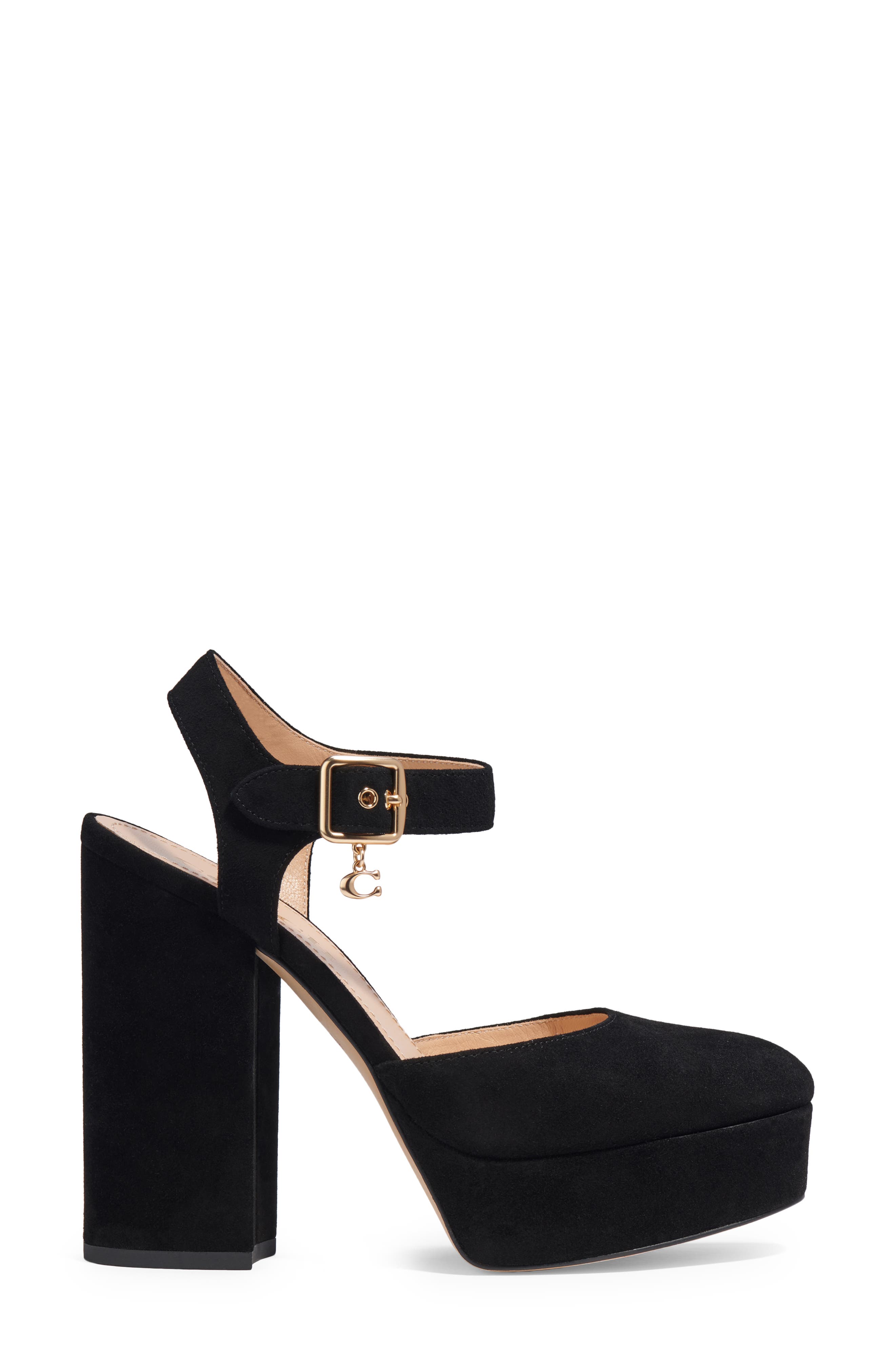 COACH Isabella Ankle Strap Platform Pump, Alternate, color, 