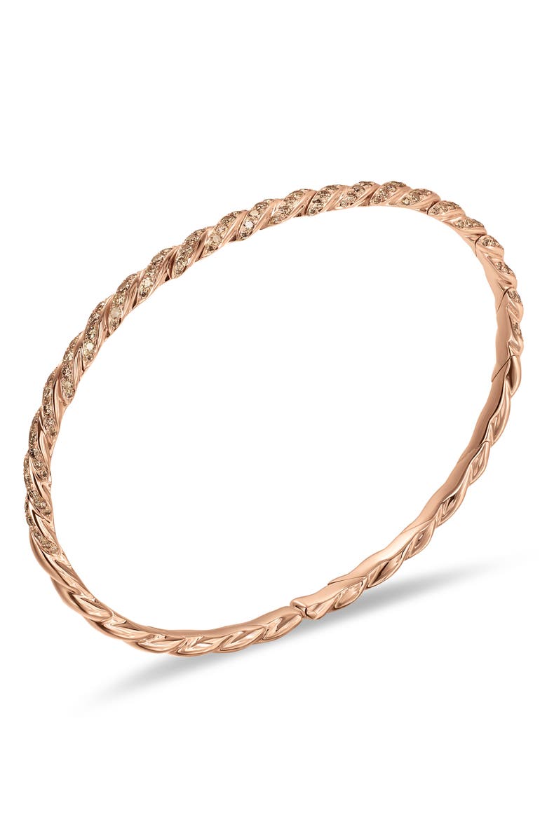 David Yurman Sculpted Cable Flex Bracelet, Alternate, color, Gold