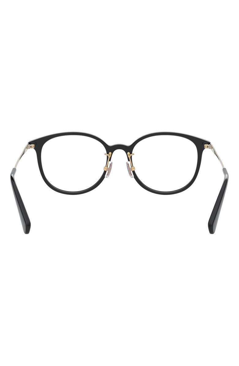 COACH 53mm Round Optical Glasses, Alternate, color, 