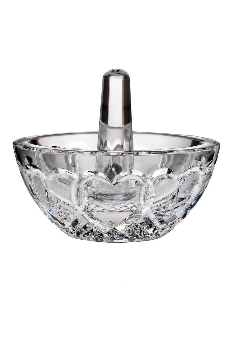 Wedding Lead Crystal Ring Holder, Alternate, color, CLEAR