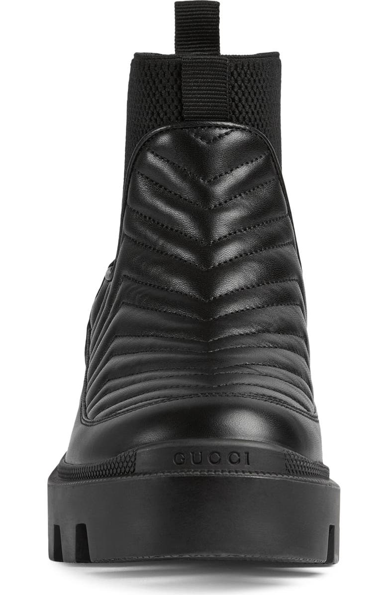 Gucci Frances Matelassé Chelsea Boot, Alternate, color,