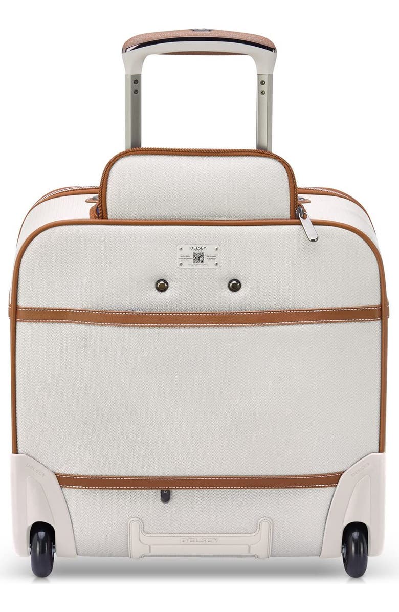 Delsey Paris Chatelet 2.0 Softside Carry on 16 Inch Luggage Under-Seater with 2 Wheels, Alternate, color, Angora
