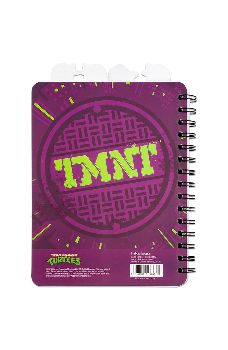 Inkology 4 Tab Journal, Teenage Mutant Ninja Turtles, 160 Pages, Kids 3+, Alternate, color, Multicolored