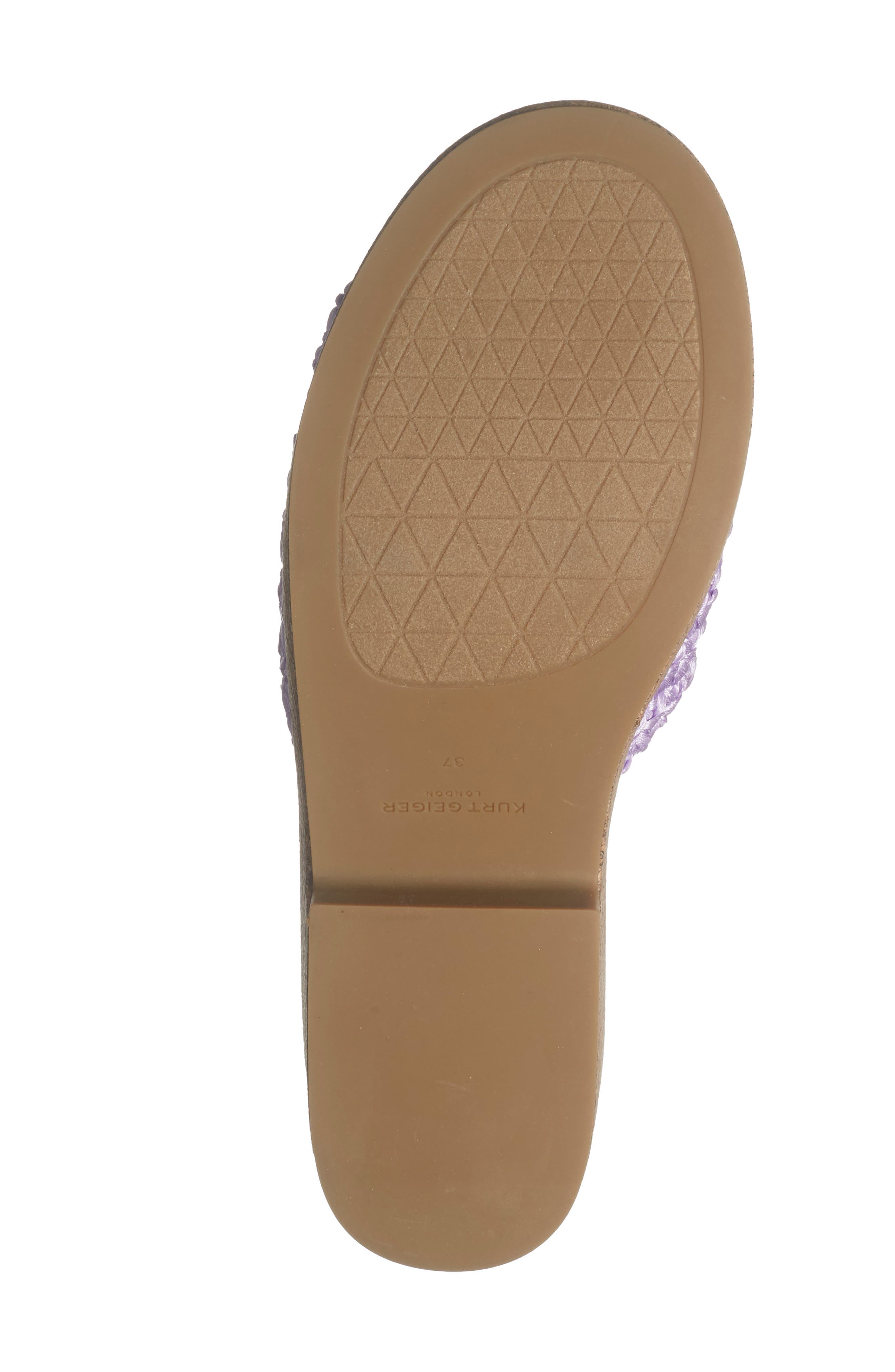 Kurt Geiger London Eagle Crocheted Slide Sandal, Alternate, color, Lilac