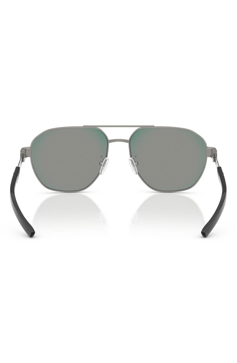 Scuderia Ferrari 59mm Irregular Sunglasses, Alternate, color, Gunmetal