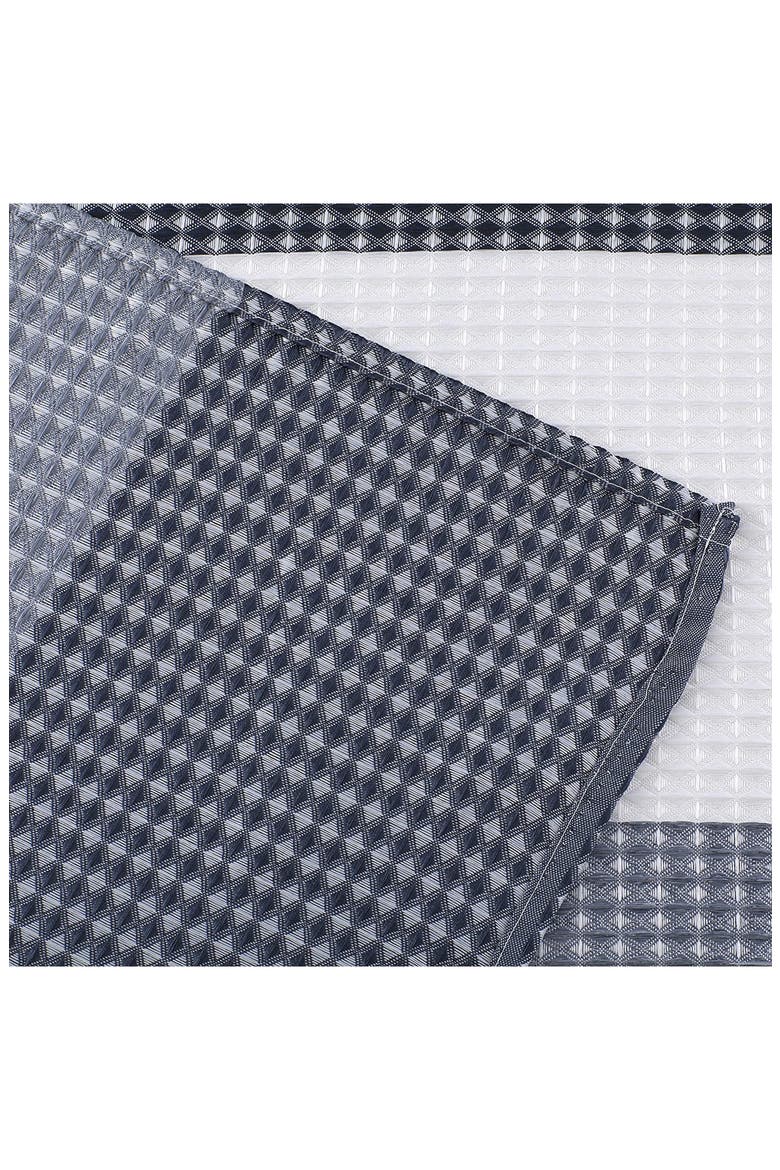 Shades Ombré Waffle Texture Shower Curtain, Alternate, color, NAVY